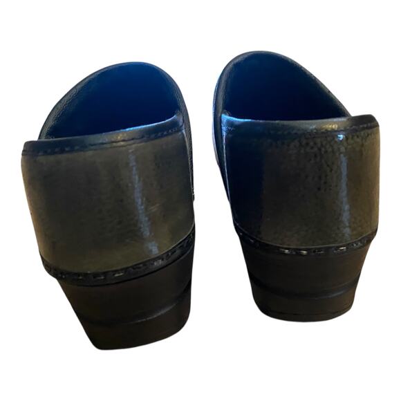 Sanita Professional Olive Green Speckled Patent Clogs EU 35 US 4 Work Nurse - Picture 9 of 16